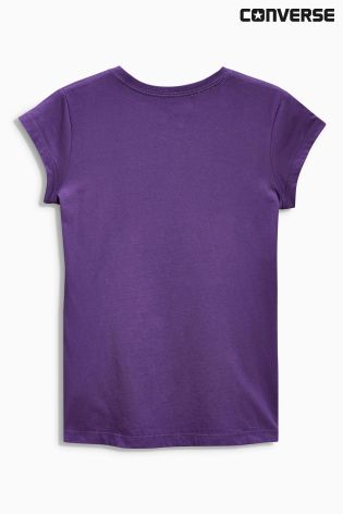 Purple Converse Heart T-Shirt